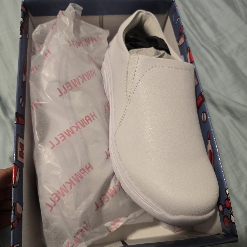 White Slip-On Sneakers